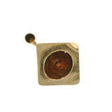 Solid 10kt Yellow Gold 3D Dangle Graduation Cap Charm