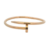 Authentic Cartier 18kt Rose Gold Classic Juste un Clou Nail 6.5" 17cm Bracelet