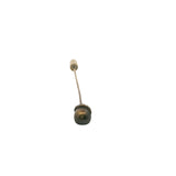 Antique 14kt Yellow Gold and Freshwater Seed Pearl 2.8" Stick Pin
