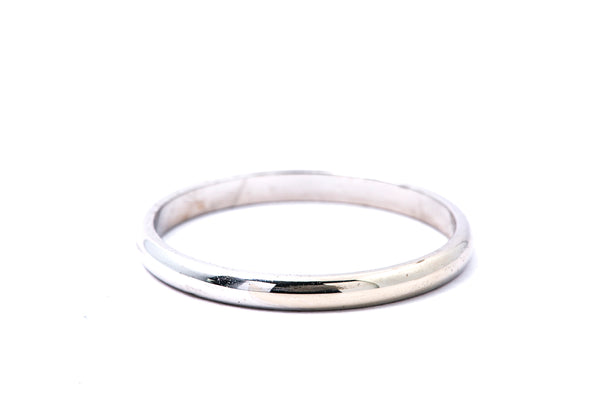 Thin Camelot Stackable 2mm Wedding Band 14K 585 Yellow Gold Ring Size 8