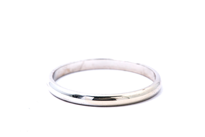 Thin Camelot Stackable 2mm Wedding Band 14K 585 Yellow Gold Ring Size 8