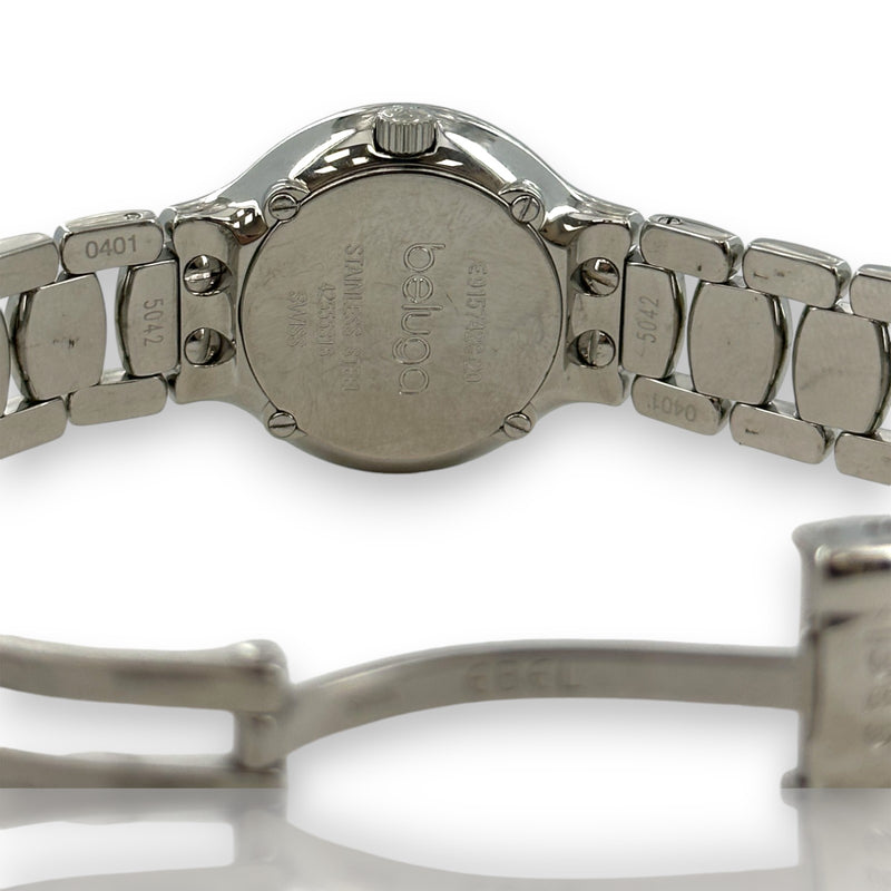 Ebel Beluga e9157428 Diamond 27mm Mother of Pearl Stainless Steel Watch