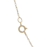 Solid 14kt Yellow Gold Mini Sapphire and Diamond Cross Pendant Necklace 16"
