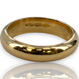 UnoAerre Solid Heavy 6.9g 18kt Yellow Gold 750 Wedding Stackable Band 4.6mm Width Size 6.5 Ring