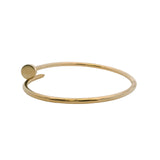 Cartier Small Model Juste un Clou Nail Bangle Bracelet in 18kt Yellow Gold Size 17 6.7"