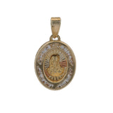 Religious Jesus Cubic Zirconia CZ 14k 585 Yellow Gold Charm Pendant