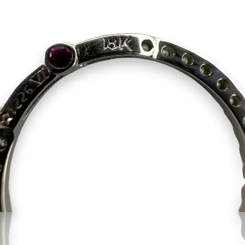 Roberto Coin Solid 18kt White Gold Tiny Treasures Collection Large Diamond Circle Necklace Pendant