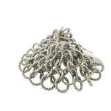 Retired David Yurman Solid 925 Sterling Silver Atlas Chainmail Wide 7.25" Bracelet