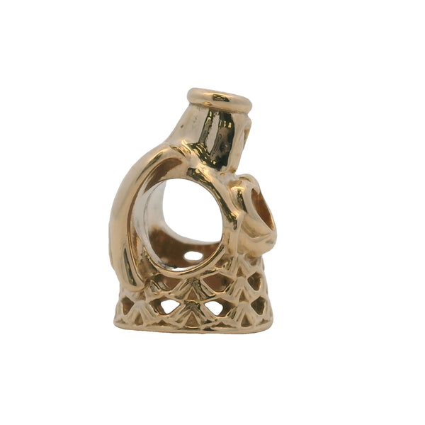 Charm deslizante espaciador de Ángel de la Gracia de Pandora en oro amarillo macizo de 14 kt (retirado)