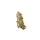 Vintage Italian 18kt Yellow and White Gold Sheet Music Musical Notes Pin Brooch