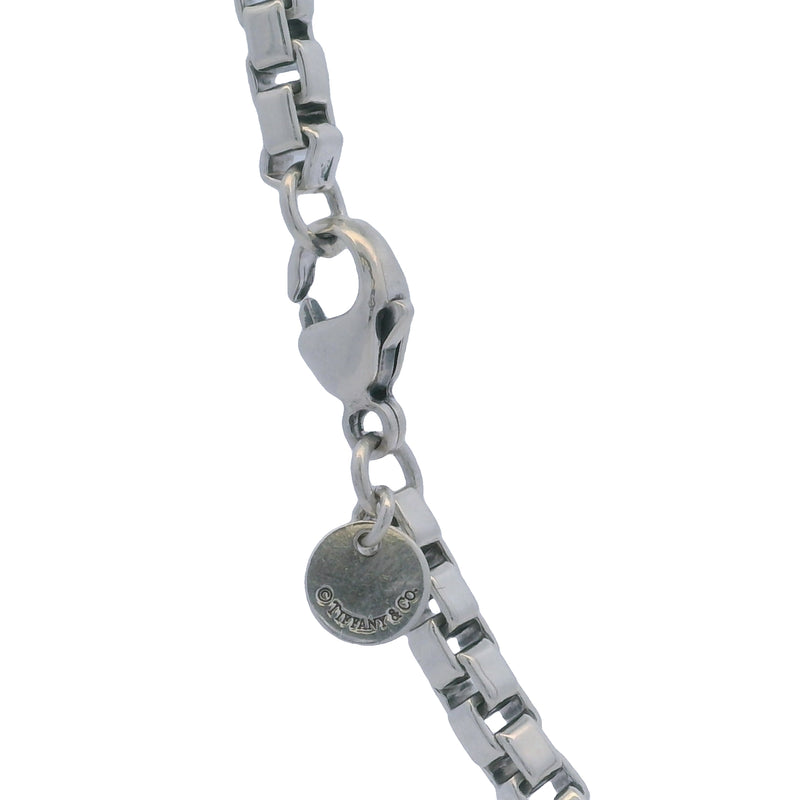 Tiffany & Co 925 Sterling Silver Venetian Link 20" Box Chain 4mm Necklace