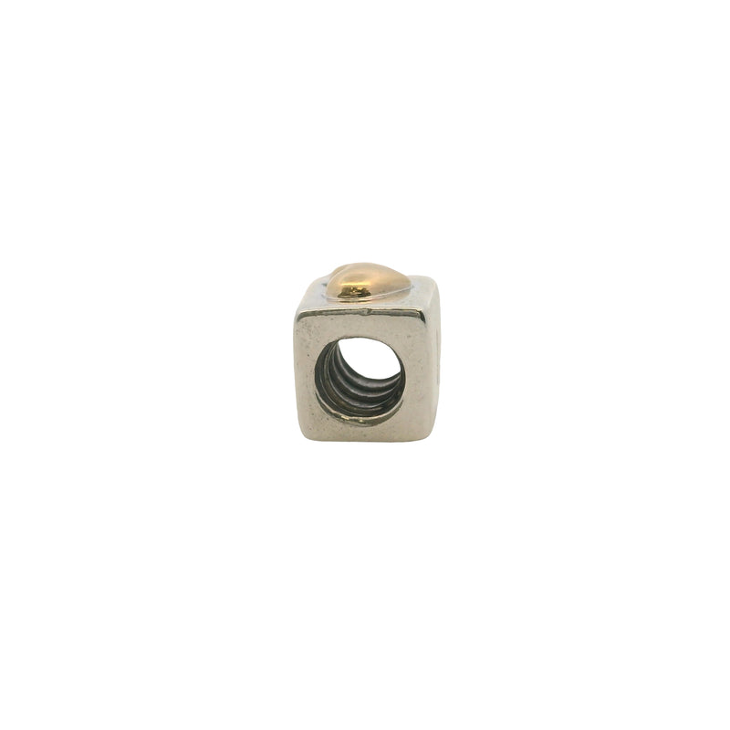 Pandora Solid 925 Sterling Silver and 14kt Gold I Love You Engraved Box Spacer Charm
