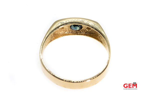 Color Change Sapphire 14k 585 Yellow Gold Diamond Ring Size 11