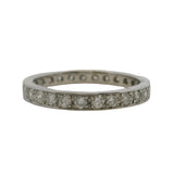 Vintage Solid 950 Platinum and Diamond Full Eternity 2.5mm Band Ring