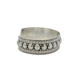 Yelli Jewels Moroccan 925 Sterling Silver Double Studs 16mm Wide Cuff Bracelet