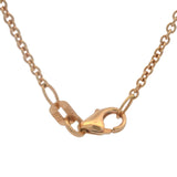 BH Solid 14kt Rose Gold 1.16ctw Diamond Multi Cluster 5 Station 18" Necklace