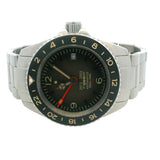 OOO Out of Order GMT 10th Anniversary 40mm Gray Sunburnt Dial Steel Watch B&P