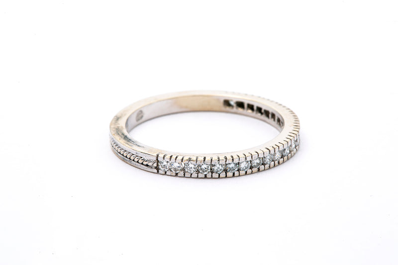Reversible Stackable Knot Diamond Anniversary Wedding Band Ring Size 6