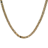 Vintage UnoAerre Italian Solid 18kt Yellow Gold Circle Mesh Link 20" Chain Necklace