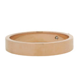 Cartier C de Cartier Solid 18kt Rose Gold 4mm Wedding Band Ring with Diamond Size 9