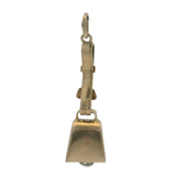 Vintage Solid 14kt Yellow Gold Working Cowbell on Belt Western Charm