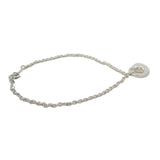 Tiffany & CO Elsa Peretti 925 Sterling Silver Eternal Circle Charm Station 7.25" Bracelet Made In Spain