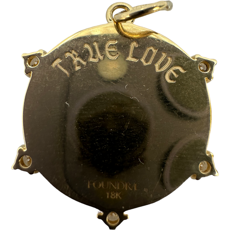Foundrae True Love Bowens Knot 18k 750 Yellow Gold Charm Pendant
