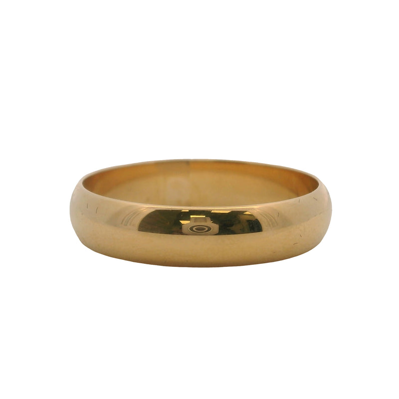 Cartier 1895 Solid 18kt Yellow Gold Classic D-Shape 5mm Ring Band