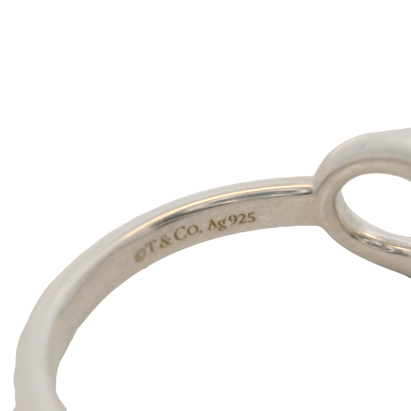 Tiffany & Co 925 Sterling Silver Tiffany Infinity Ring Size 5