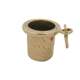 Solid 10kt Yellow Gold Sewing Thimble Crafts Dangle Charm