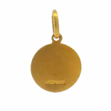 Italian 18kt Solid Yellow Gold Religious Saint Anthony Protection Christian 14.4mm Charm Pendant