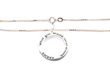 Baroni Karma What Goes Around Comes Around Pendant 925 Sterling Silver Necklace