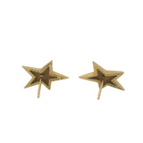 Vintage 1983 Tiffany & Co Solid 18kt Yellow Gold 5 Point Star Stud Earrings