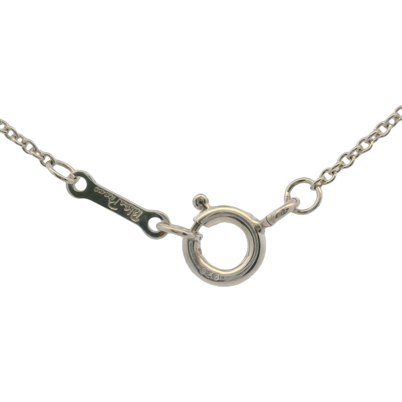 Tiffany & Co Paloma Picasso Collection Loving Heart 16" Necklace In 925 Sterling Silver