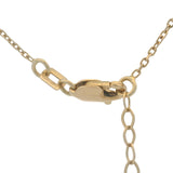 Solid 14kt Yellow Gold and Cubic Zirconia Crosses Stationed Pendant 18" Chain Necklace