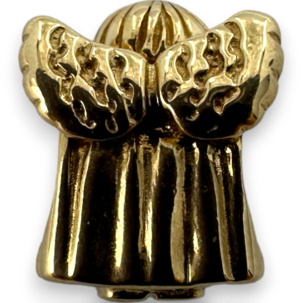Charm deslizante con espaciador de oro macizo de 14 kt "Ángel de la Esperanza" de Pandora (ALE 585)