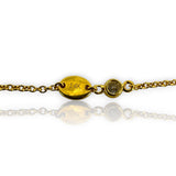 SMC Solid 14kt Gold 18" Diamond Station Necklace with 0.40ctw White Diamonds