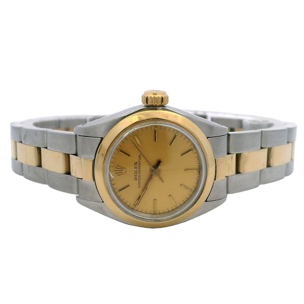 Rolex 6718 Oyster Perpetual 24mm Steel & Gold Watch