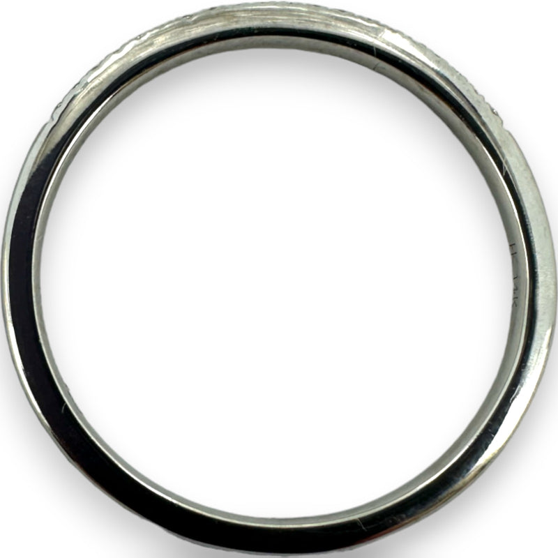 Harriet Kelsall 14kt White Gold and Diamond Thin Half Eternity Ring Wedding Band
