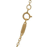 Retired Tiffany & Co Solid 18kt Yellow Gold Fluted Column Barrel Pendant Necklace 16"