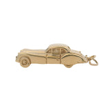 Vintage Solid 14kt Yellow Gold 1940s Jaguar Car Vehicle Large 9.7g Necklace Pendant