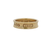 Vintage 1997 Tiffany & Co Solid 18kt Yellow Gold 1837 6mm Ring Band Size 9