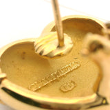 Vintage 1994 Tiffany & Co Solid 18kt Yellow Gold Cupid Heart Arrow Omega Back Earrings