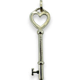 Tiffany & Co Tiffany Keys Collection Heart Key in 925 Sterling Silver Pendant Charm