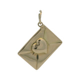 Vintage Solid 14kt Yellow Gold Love Letter "To My Love" Charm