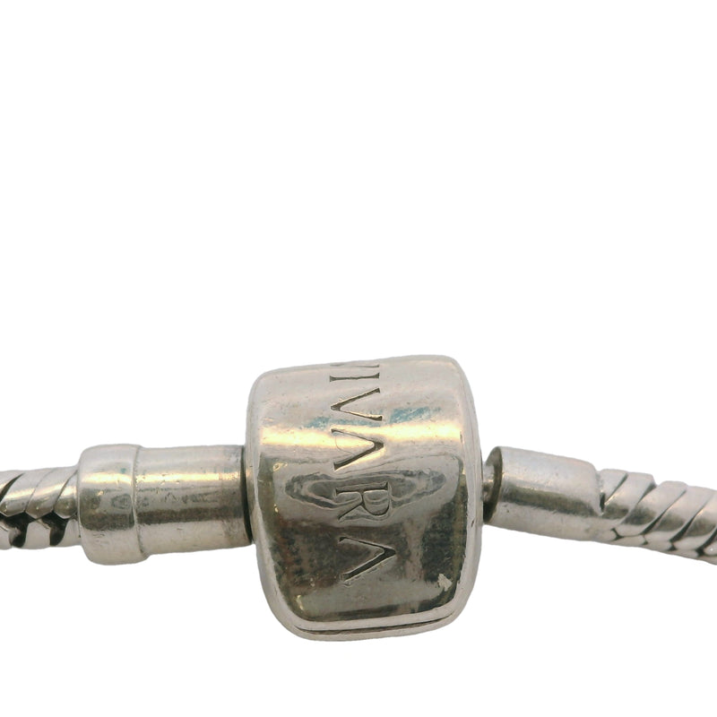 Vivara Brazillian Jewelry 925 Sterling Silver 8.5" Classic Snake Charm Bracelet