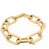 Gabriela Hearst Large Link Paperclip Chain 8" Bracelet In Solid 18kt Yellow Gold