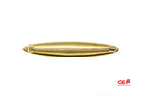 Art Nouveau Solid 14k 585 Yellow Gold Lapel Pin Brooch Siren Flower Motif Antique