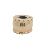 Pandora Retired Solid 14kt Yellow Gold Beveled Spacer Clip Charm