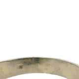 Vintage Solid 14kt White Gold Antique Diamond and Green Tourmaline Cocktail Ring Size 9